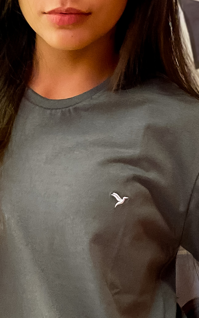 Camiseta Básica - Cinza