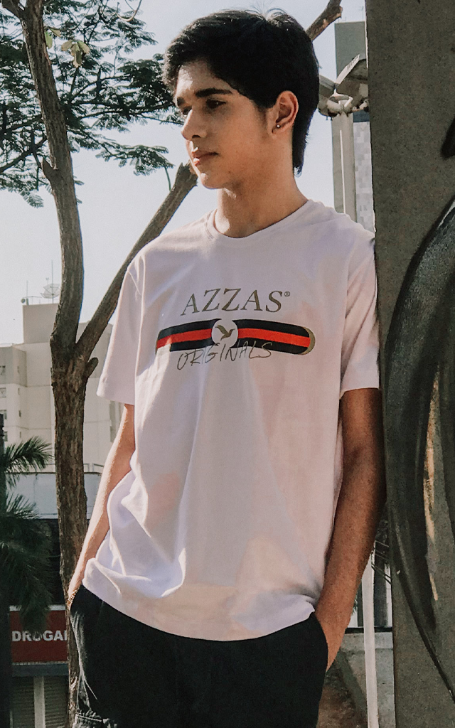 Camiseta Linhas - Branco