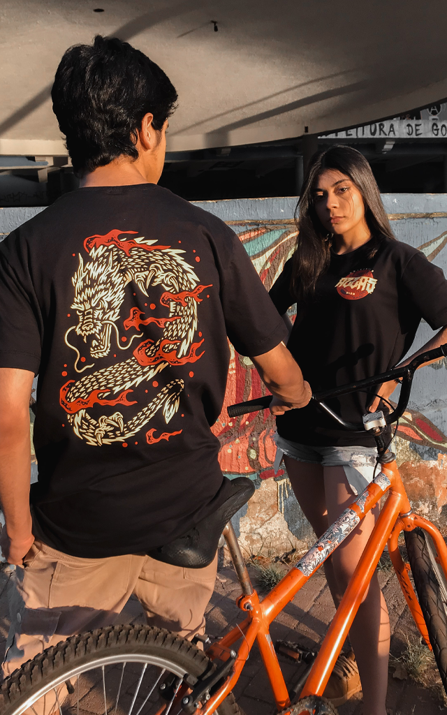 Camiseta Dragão - Preto