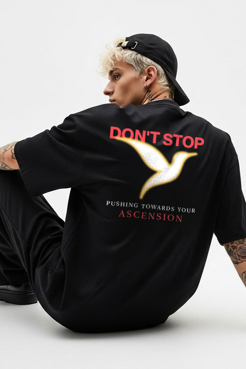 Camiseta don't stop - Preto