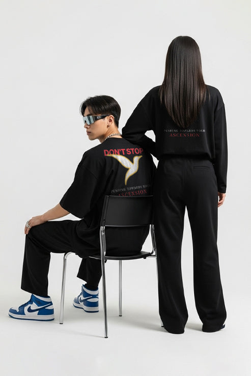 Camiseta don't stop - Preto