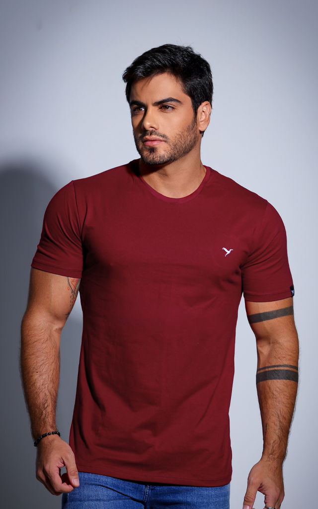 Camiseta Básica - Marsala