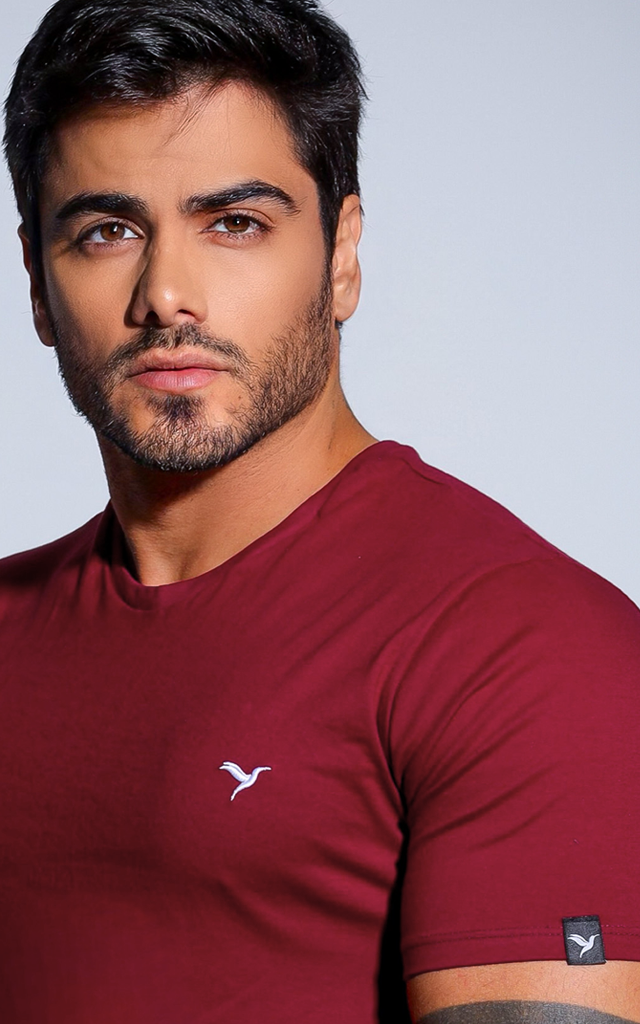 Camiseta Básica - Marsala
