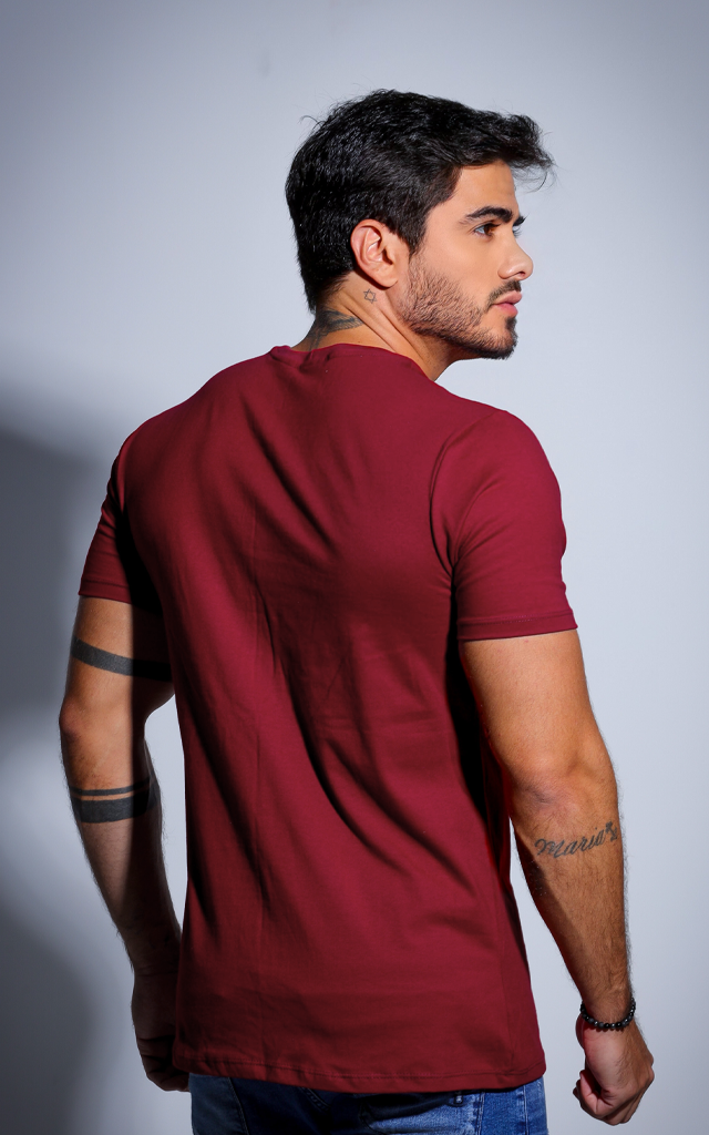 Camiseta Básica - Marsala