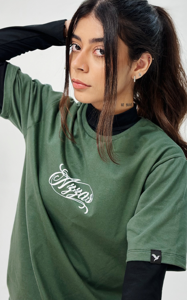 Camiseta Fendas - Verde