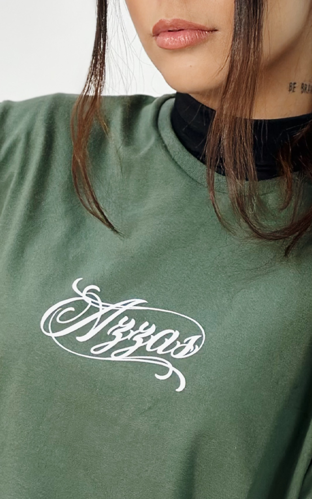 Camiseta Fendas - Verde